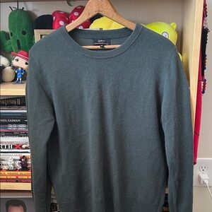 Quince Women’s Mongolian Cashmere Crewneck Sweater Forest Green Sz M